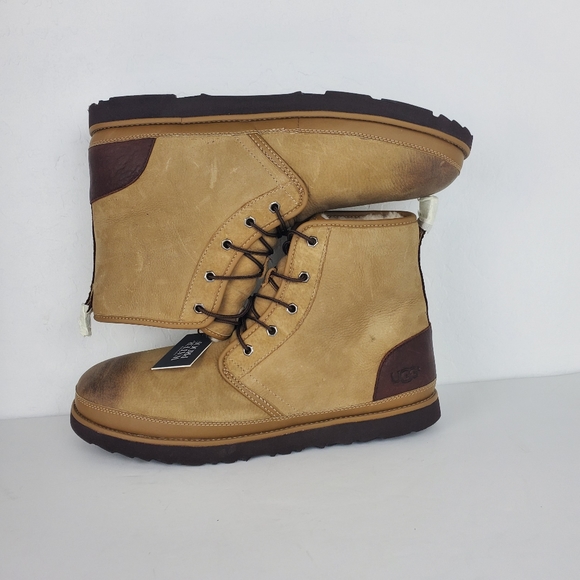 UGG Men Harkley Desert Sand Waterproof Leather - Picture 9 of 12